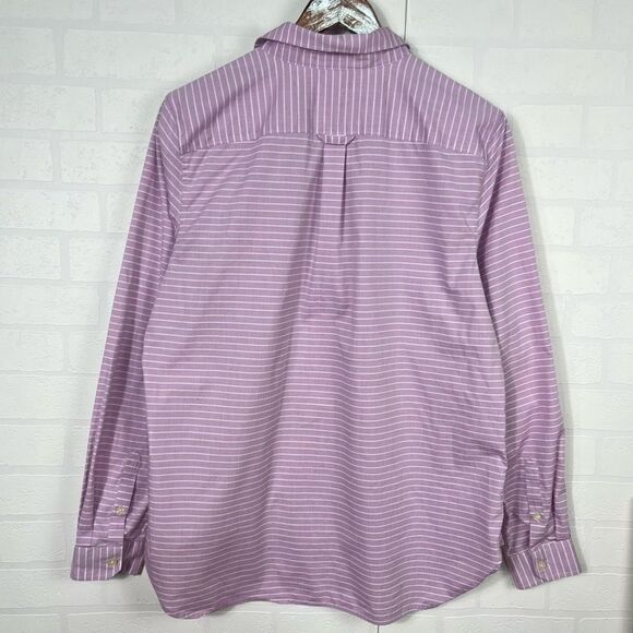 Duluth Trading Co Women’s Shirt size L Button Down Long sleeve Lavendar - Picture 8 of 14